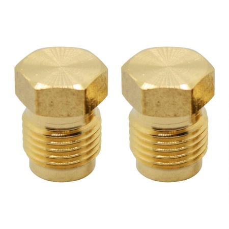 THRIFCO PLUMBING #39 5/16 Inch Brass Flare Plug 2/Pack 4401301